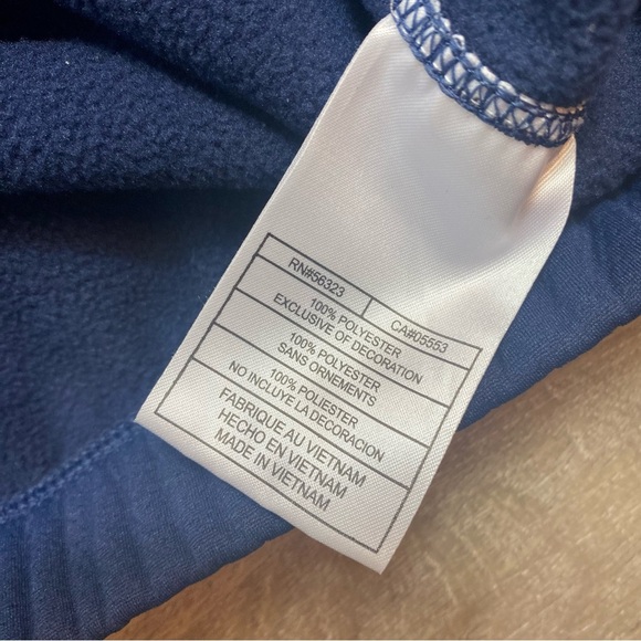 Nike Golf 1/4 Zip Pullover fleece Sweatshirt Blue Therma Fit Large - Picture 6 of 7